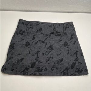 Pact Charcoal Gray Patterned Knit Skirt